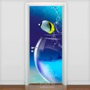 Ver imagem 1 de Adesivo Para Porta Animais Peixe Mod. 2- 83X210Cm