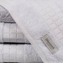 Ver imagem 1 de Jogo de Banho Toalha Class Banhão 5 pçs 100% Algodão Grossa Detalhe Decorativo: Branco