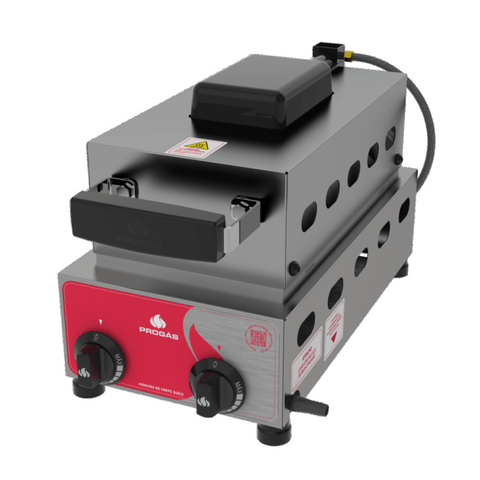 Máquina de Crepe Suíço 6 Cavidades Progás a Gás Prk-60 G Style