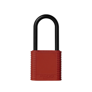 Cadeado Pado Abs Bloqueio 42mm Haste de Plástico - Vermelho