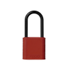 Cadeado Pado Abs Bloqueio 42mm Haste de Plástico - Vermelho - 1