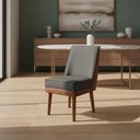 Ver imagem 1 de Kit 6 Cadeiras Virgínia Linho Grafite Courissimo Nozes Linho Nozes Grafite