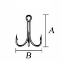 Ver imagem 2 de Garatéia / Anzol 3x Metálica 100 unidades - Albatroz, Tamanho: 2
