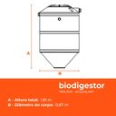 Ver imagem 3 de Kit Fossa Séptica Biodigestor 750l/dia e Leito de Secagem Acqualimp