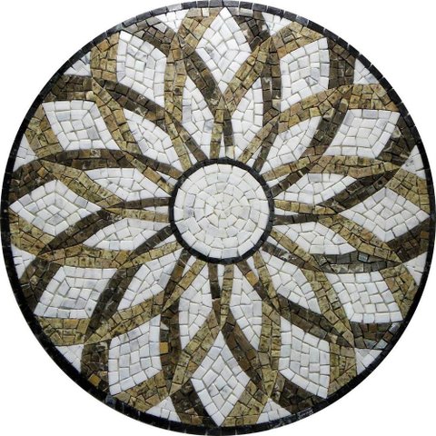 Piso em Mosaico Romano Vortice
