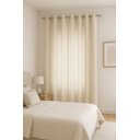 Ver imagem 1 de Cortina no Linho Flamê com Forro Microfibra Off no Ilhós de 19mm