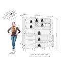 Ver imagem 3 de Kit de Armários para Cozinha MDP 6 Portas 3 Gavetas Yescasa Marrom/Cinamomo/Areia