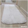 Tapete Peludo Passadeira para Cozinha Sala Quarto 1,50x0,60: Branco - 4