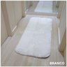 Tapete Peludo Passadeira para Cozinha Sala Quarto 1,50x0,60: Branco - 3