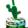 Copo de Vidro Vitrizi C/ Canudo Cactus 410ml Yvc13 - 2