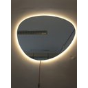 Ver imagem 2 de Espelho Orgânico Decorativo Iluminado com LED Quente 64x54cm