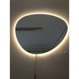Espelho Orgânico Decorativo Iluminado com LED Quente 64x54cm - 2