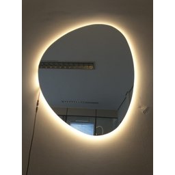 Espelho Orgânico Decorativo Iluminado com LED Quente 64x54cm - 3