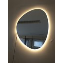 Ver imagem 4 de Espelho Orgânico Decorativo Iluminado com LED Quente 64x54cm