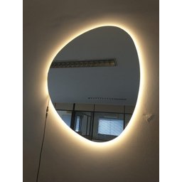 Espelho Orgânico Decorativo Iluminado com LED Quente 64x54cm - 4