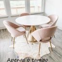 Ver imagem 1 de Tampo Redondo de Vidro Temperado Branco para Mesa 1m 6mm