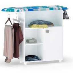 Tábua de Passar Roupas com Armário Mariana Branco - AJL Móveis - 2
