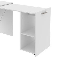 Mesa Bancada Articulável 01 Prateleira Me4170 Tecno Mobili - Branco - 8