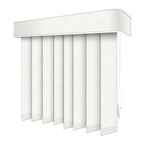 Persiana Vertical Branca - 1,40m Larg X 2,50m Alt - Tecido Translúcido - Persianet