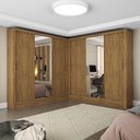 Ver imagem 1 de Closet Casal Duplo Fortaleza 6 Portas Plus 12 Prateleiras Cinamomo