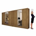Ver imagem 4 de Closet Casal Duplo Fortaleza 6 Portas Plus 12 Prateleiras Cinamomo