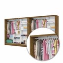 Ver imagem 6 de Closet Casal Duplo Fortaleza 6 Portas Plus 12 Prateleiras Cinamomo