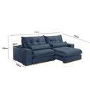 Ver imagem 2 de Sofá Retrátil e Reclinável 230 Cm Braço 25 Cm Lake Meu Sofá Online