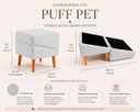 Ver imagem 3 de Puff Rampa Pet para Cães e Gatos Bouclé