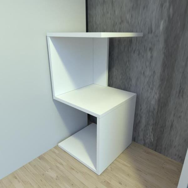 Mini estante para closet 30x30x60 cm MDF Branco TX modelo en0501cl - 1