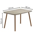 Ver imagem 6 de Conjunto Mesa de Jantar Retangular 120cm + 4 Cadeiras Hug Pr