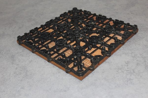 Deck de Madeira Modular 4 Ripas 30x30 Kit 24 Peças (2m²) - 6