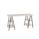 Ver imagem 3 de Mesa Cavalete 150X60X75Cm Snow / Est.Preta Snow / Est.Preta