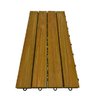 Deck de Madeira Modular 4 Ripas 30x60 Kit 30 Peças (5M²) - 1