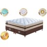 Cama Box Queen CAMA INBOX  de Molas Ensacadas Cama in Select Basic 158x198x65 Bege - 3