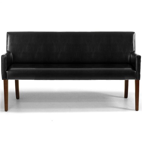 Namoradeira Decorativa Joy Base Fixa 02 Lugares 140cm Corano Black - Nexta Casa