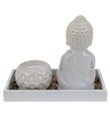 Ver imagem 3 de 98550 | Jardim Zen Buda Bege 14x9x17cm