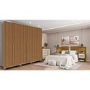 Ver imagem 2 de Guarda Roupa New Guarapari com 6 Portas e 6 Gavetas Móveis Rimo Carvalho/jequitibá