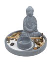 Ver imagem 1 de 98633 | Jardim Zen Buda Cinza 14x16cm