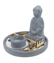 Ver imagem 6 de 98633 | Jardim Zen Buda Cinza 14x16cm