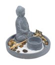 Ver imagem 2 de 98633 | Jardim Zen Buda Cinza 14x16cm