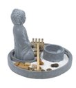 Ver imagem 3 de 98633 | Jardim Zen Buda Cinza 14x16cm