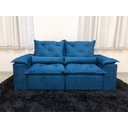 Ver imagem 5 de Sofá Retrátil Reclinável 2,30 m Azul 206 Athenas