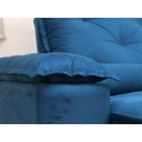 Ver mais imagens de Sofá Retrátil Reclinável 2,30 m Azul 206 Athenas