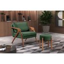 Ver imagem 3 de Poltrona Decorativa Mona Luxo Madeira Maciça Varias Cores:verde