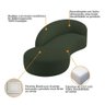 Divã Recamier Orgânico França 200cm Lado Esquerdo Linho - Amarena Moveis Cor Verde - 6