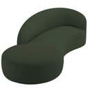 Ver imagem 3 de Divã Recamier Orgânico França 200cm Lado Esquerdo Linho - Amarena Moveis Cor Verde