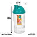 Ver imagem 3 de Kit Dieta Saudável Fitness Marmita e Shakeira Resistente
