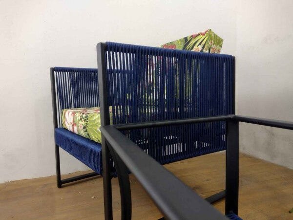 Poltronas em Corda Náutica com Mesa de Centro - 7