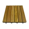 Deck de Madeira Modular 6 Ripas 30x30 Kit 24 Peças (2m²) - 1