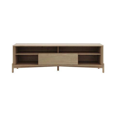 Rack Bancada Tv até 80" 3310u Nest Madeira Maciça 2 Portas e 1 Gaveta Tauari Finestra
